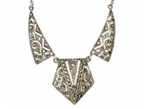 Art Deco Silver & Marcasite Necklace