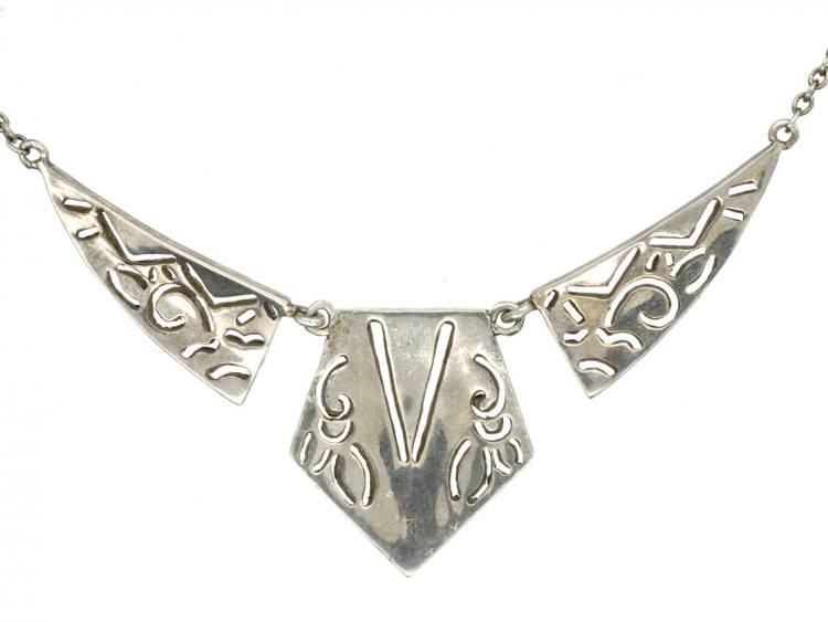 Art Deco Silver & Marcasite Necklace