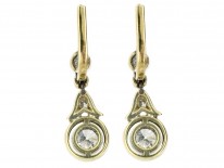 Art Deco Diamond Drop Earrings