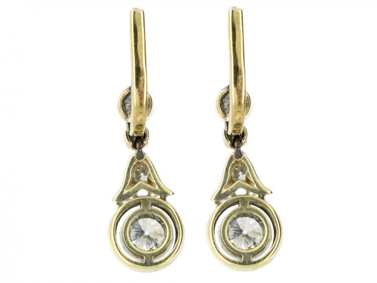 Art Deco Diamond Drop Earrings