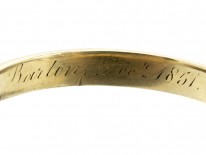 Victorian 18ct Gold Snake Ring set with a Turquoise & Ruby Eyes