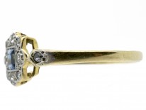 Art Deco 18ct Gold & Platinum Sapphire & Diamond Ring
