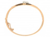 French Two Row Diamond Bangle