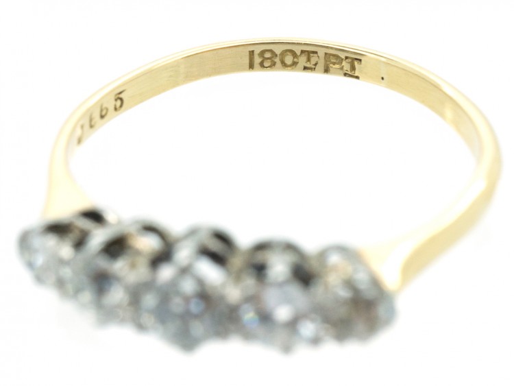 18ct Gold Diamond Five Stone Ring