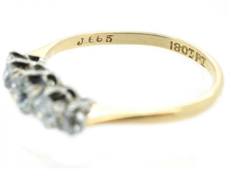 18ct Gold Diamond Five Stone Ring