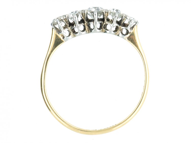 18ct Gold Diamond Five Stone Ring