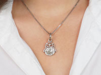 Georgian Silver Swivel Seal with Engraved Crests