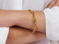 French Belle Epoque 18ct Gold Bracelet