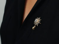 Victorian Diamond & Natural Split Pearl Star Brooch & Pendant