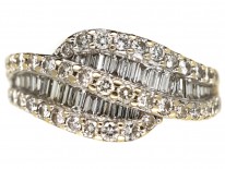18ct Gold Diamond Twist Ring