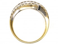 18ct Gold Diamond Twist Ring