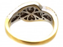 18ct Gold Diamond Twist Ring