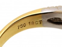 18ct Gold Diamond Twist Ring