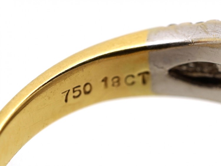 18ct Gold Diamond Twist Ring