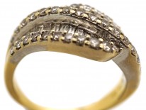 18ct Gold Diamond Twist Ring