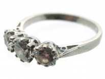 Platinum Three Stone Diamond Ring