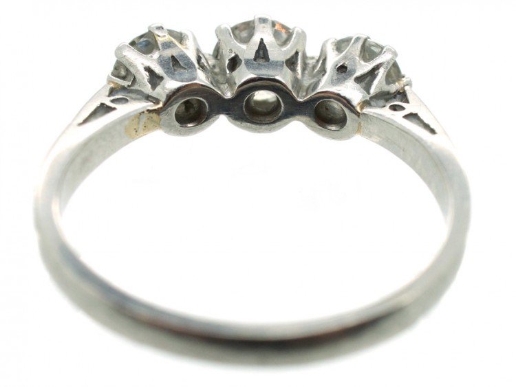 Platinum Three Stone Diamond Ring