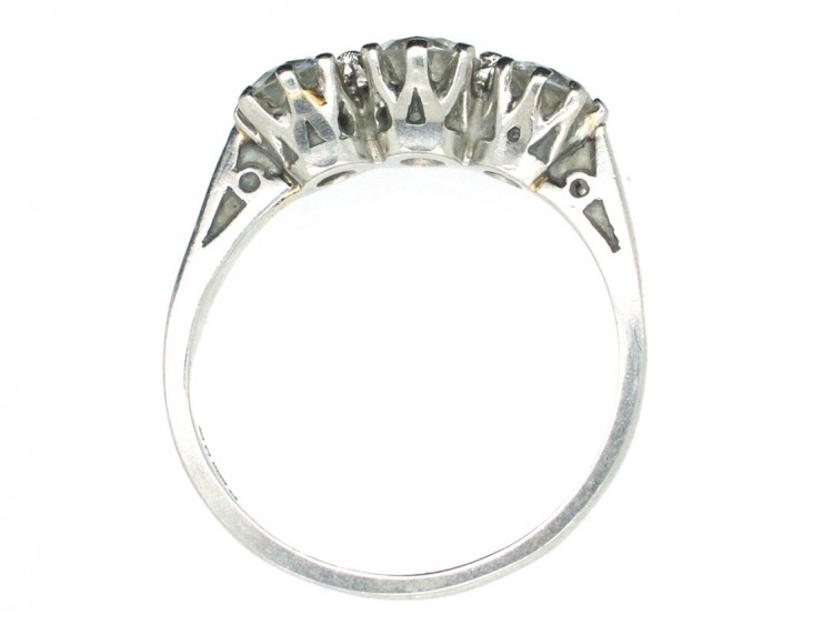 Platinum Three Stone Diamond Ring
