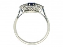 Art Deco Platinum, Diamond & Sapphire Ring