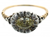 Georgian Oval Diamond Cluster Ring