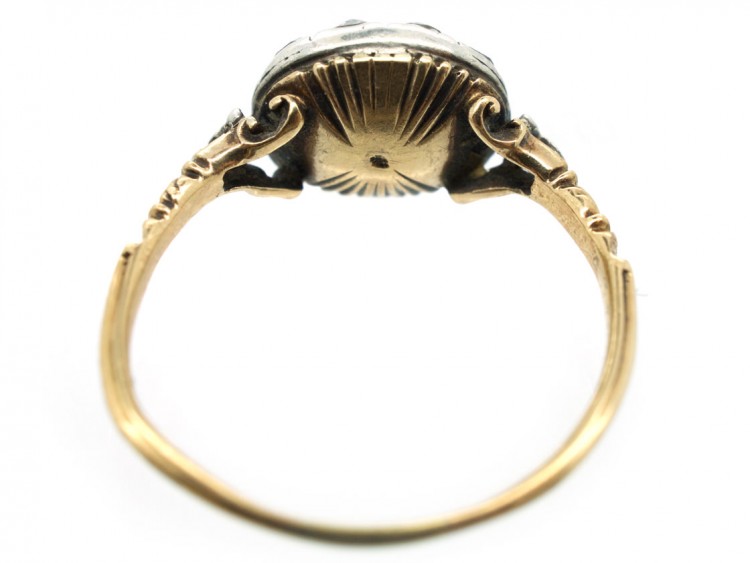 Georgian Oval Diamond Cluster Ring
