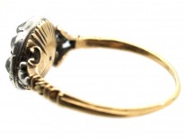 Georgian Oval Diamond Cluster Ring