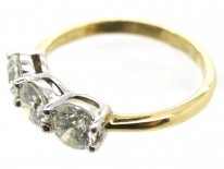 18ct Gold Three Stone Diamond Ring