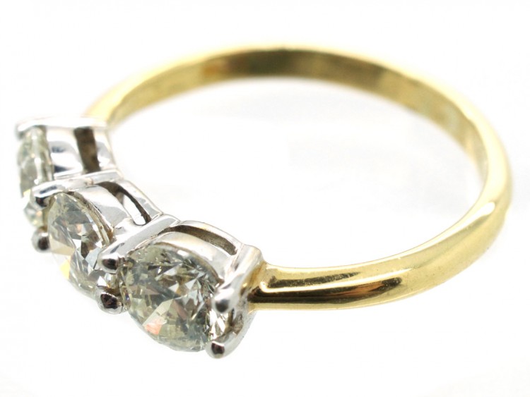 18ct Gold Three Stone Diamond Ring