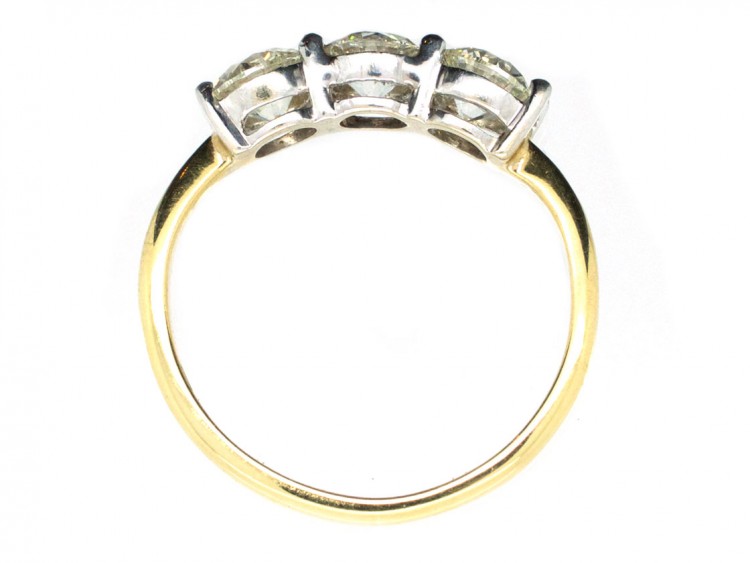 18ct Gold Three Stone Diamond Ring