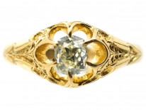 Victorian 18ct Gold & Old Mind Cut Diamond Ring