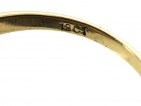 Edwardian 18ct Gold Emerald & Diamond Ring