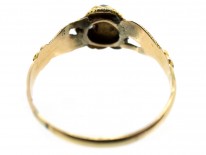 Late Georgian 15ct Gold Gem Set Token of Affection Ring