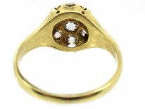 Victorian Old Mine Cut Diamond Cluster Ring
