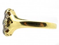 Victorian Old Mine Cut Diamond Cluster Ring