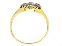 Victorian Old Mine Cut Diamond Cluster Ring