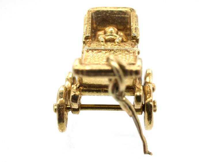 9ct Gold Baby in Pram Charm