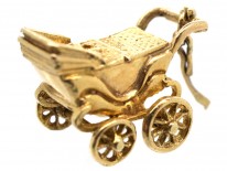 9ct Gold Baby in Pram Charm