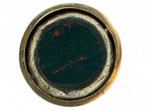 9ct Gold Victorian Revolving Globe Shaped Pendant with Bloodstone Seal