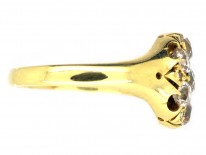 Victorian Old Mine Cut Diamond Cluster Ring