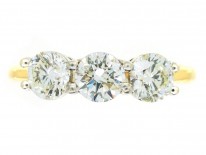 18ct Gold Three Stone Diamond Ring
