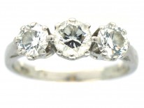 Platinum Three Stone Diamond Ring