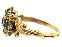 Georgian 18ct Gold, Emerald & Diamond Ring