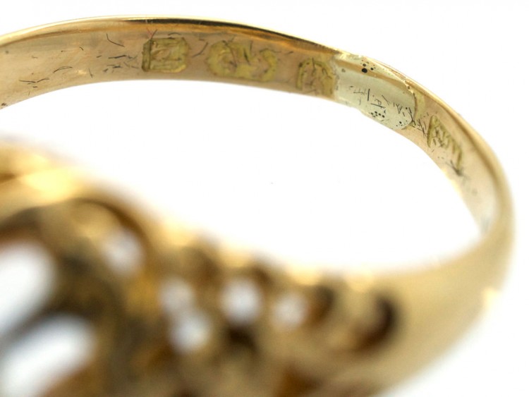 Victorian 18ct Gold & Old Mine Cut Diamond Ring