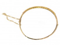 Victorian 15ct Gold, Ruby ​& Diamond Bangle