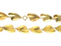 Silver & Green Enamel Lily Pad Necklace by Finn Jensen