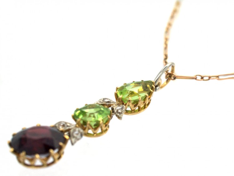 Edwardian 15ct Gold Suffragette Pendant in Original Case