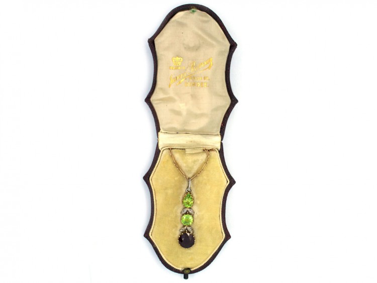 Edwardian 15ct Gold Suffragette Pendant in Original Case