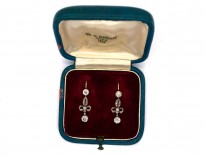 Belle Epoque Diamond Drop Earrings in Original Case