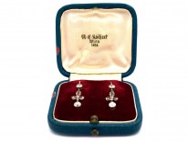 Belle Epoque Diamond Drop Earrings in Original Case