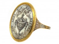 Georgian 18ct Gold Memorial Ring (Part of a Pair of Memorial Rings)